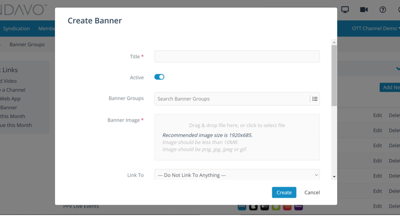 Banners and Banner Groups