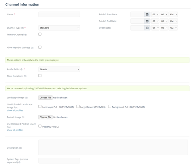How to Create and Manage Channels
